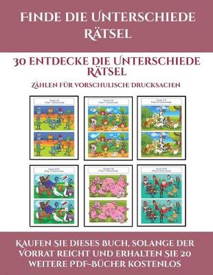 Cover of Zählen für die Vorschule (Finde die Unterschiede Rätsel)