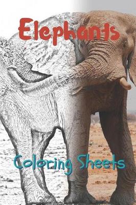 Book cover for Elephant Coloring Sheets