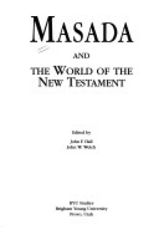 Cover of Masada & the World of the New Testament