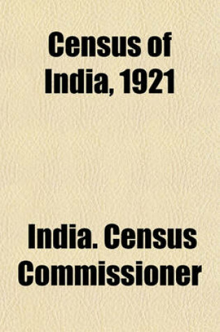 Cover of Census of India, 1921