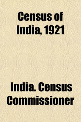 Book cover for Census of India, 1921