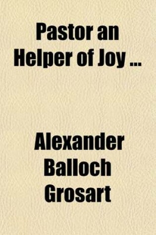 Cover of Pastor an Helper of Joy