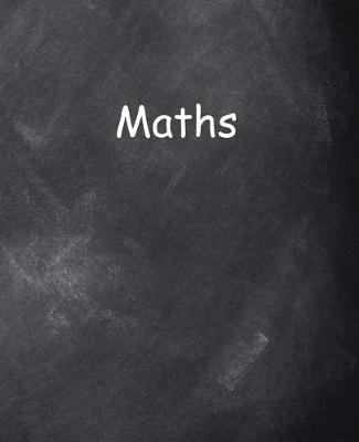 Cover of School Composition Book Maths Chalkboard Style 130 Pages