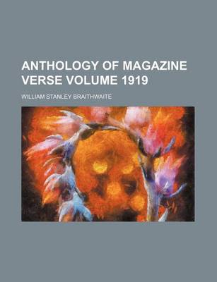 Book cover for Anthology of Magazine Verse Volume 1919