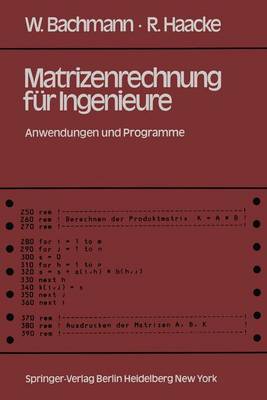 Book cover for Matrizenrechnung fur Ingenieure