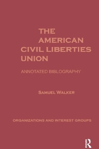 Cover of The American Civil Liberties Union