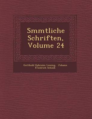 Book cover for S Mmtliche Schriften, Volume 24