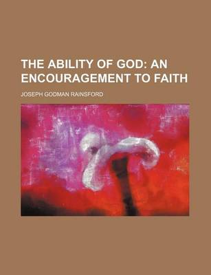 Book cover for The Ability of God; An Encouragement to Faith