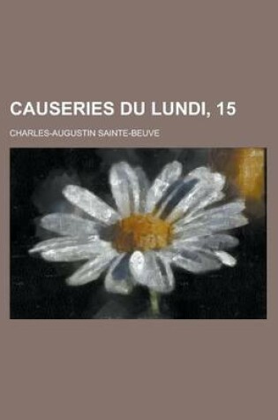Cover of Causeries Du Lundi, 15