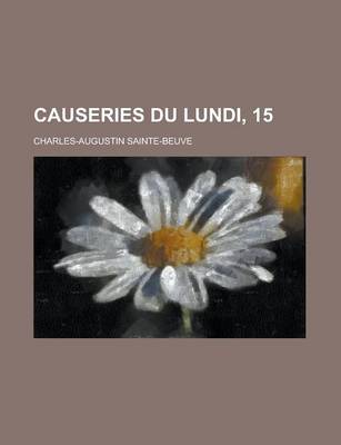 Book cover for Causeries Du Lundi, 15