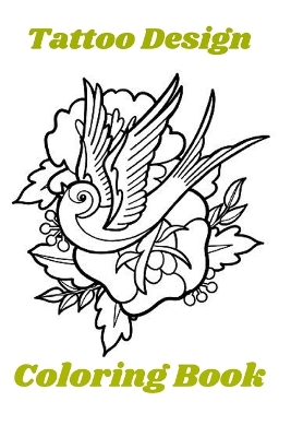 Book cover for Tattoo Design Coloring Book