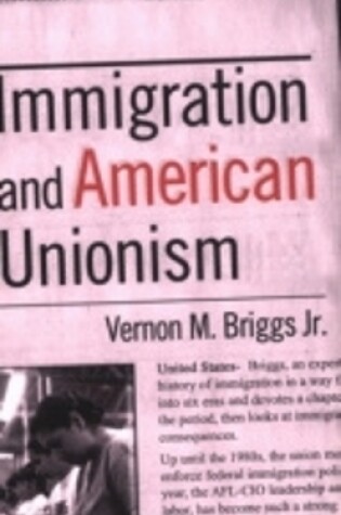 Cover of Immigration and American Unionism