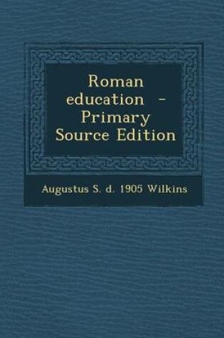 Cover of Roman Education