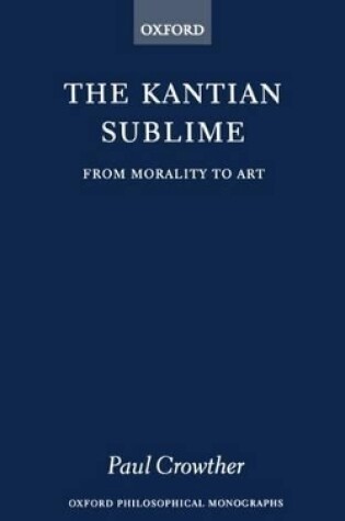 Cover of The Kantian Sublime