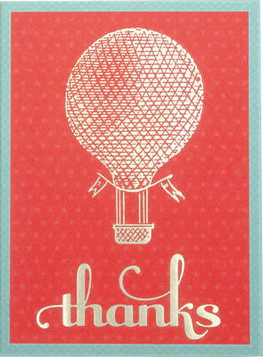 Book cover for Hot Air Balloon Glitz Thank You Notes