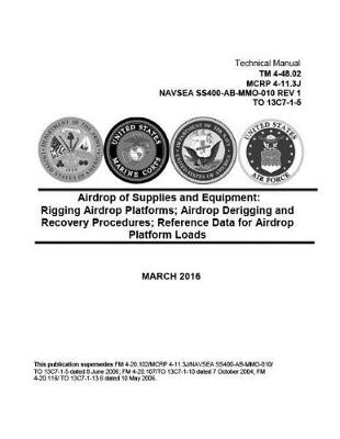 Book cover for TM 4-48.02 MCRP 4-11.3J NAVSEA SS400-AB-MMO-010 REV 1 TO 13C7-1-5 Airdrop of Supplies and Equipment