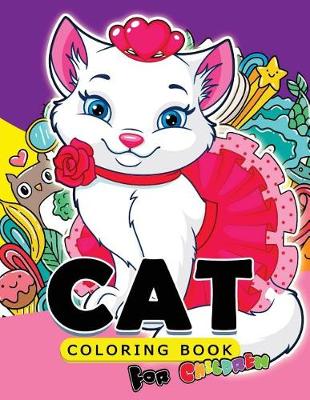 Book cover for Cat Coloring Book for Children