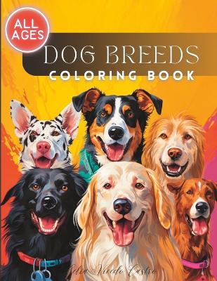 Book cover for Dog Breeds Coloring Book