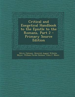 Book cover for Critical and Exegetical Handbook to the Epistle to the Romans, Part 2