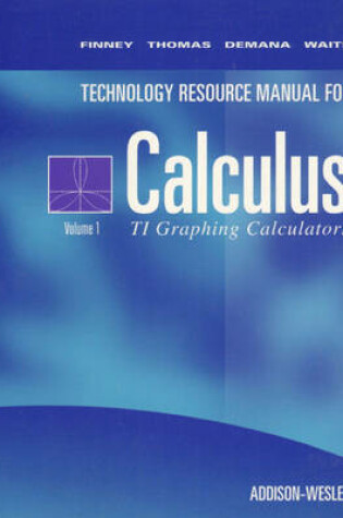 Cover of Calculus Texas Instrument Technical Resource Manual Volume 1