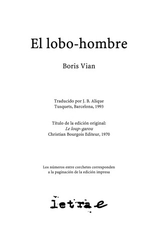 Cover of El Lobo - Hombre