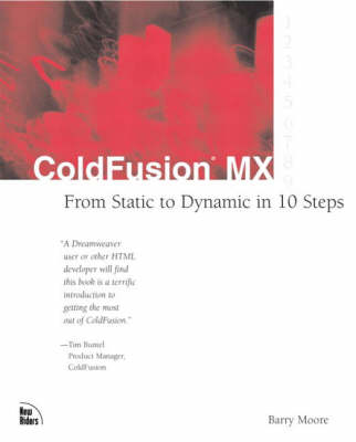 Book cover for ColdFusion MX