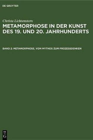 Cover of Metamorphose. Vom Mythos Zum Prozeßdenken