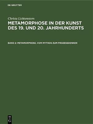 Book cover for Metamorphose. Vom Mythos Zum Prozeßdenken