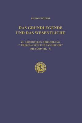 Book cover for Das Grundlegende Und Das Wesentliche