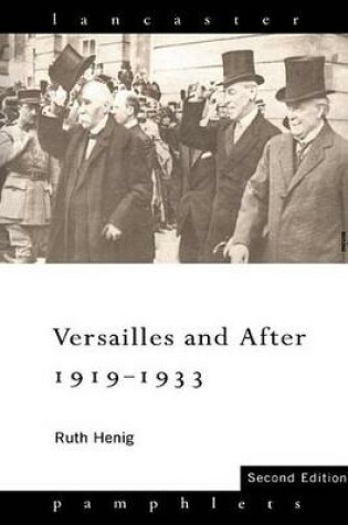 Cover of Versailles and after 1919–1933