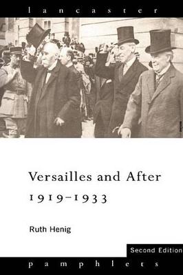 Cover of Versailles and after 1919–1933