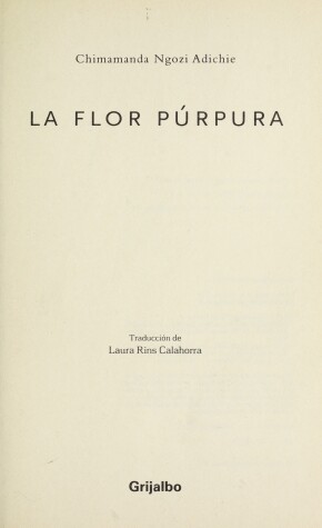 Book cover for La Flor Purpura