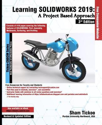 Book cover for Learning SOLIDWORKS 2019