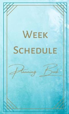 Book cover for Week Schedule Planning Book - Goals, Appointments - Color Interior - Pastel Pink Orange