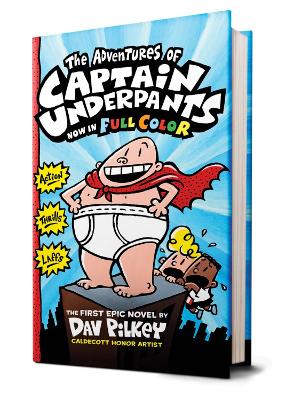 Book cover for The Adventures of Captain Underpants Colour Edition