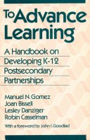 Book cover for To Advance Learning CB