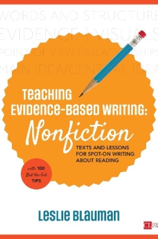 Cover of Teaching Evidence-Based Writing: Nonfiction