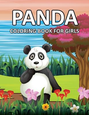 Book cover for Panda Coloring Book For Girls