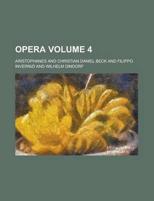 Book cover for Opera Volume 4