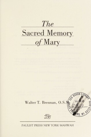 Cover of Sacred Memory of Mary