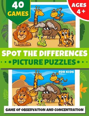 Book cover for Spot the Differences Picture Puzzles for Kids