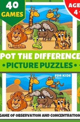 Cover of Spot the Differences Picture Puzzles for Kids