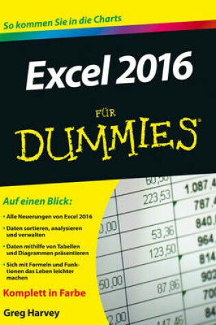 Cover of Excel 2016 für Dummies