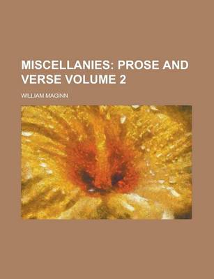 Book cover for Miscellanies Volume 2