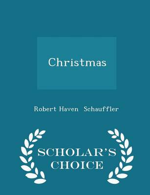 Book cover for Christmas - Scholar's Choice Edition