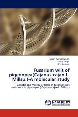 Book cover for Fusarium wilt of pigeonpea(Cajanus cajan L. Millsp.)-A molecular study