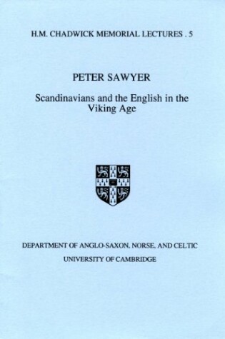 Cover of Scandinavians and the English in the Viking Age