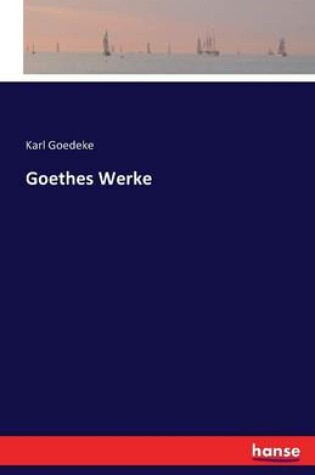 Cover of Goethes Werke