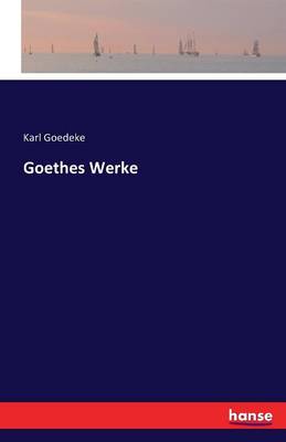 Book cover for Goethes Werke