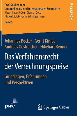 Cover of Das Verfahrensrecht der Verrechnungspreise